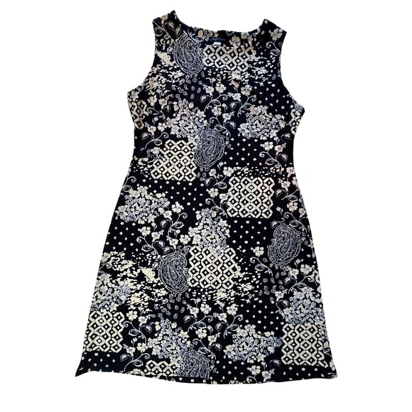 Tommy Hilfiger Dress Navy Patchwork Sleeveless Knee Length Jersey‎ Knit Sheath 8 - Picture 8 of 10
